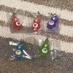 ケアベア　クリアマスコットチャーム2 5個セット 新品 未開封