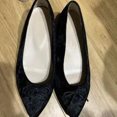 earth music&ecology 黒 フラットシューズ　バレエシューズ