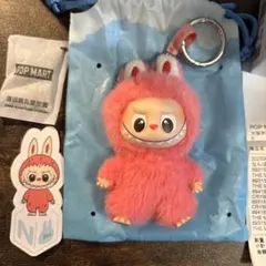 正規品 ラブブ LABUBU イニシャル【N】pin for love ピンク