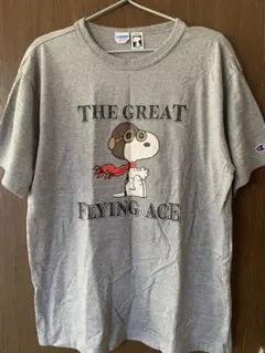 美品　フライングエース　チャンピオン　ピーナッツ　スヌーピー　古着　Tシャツ