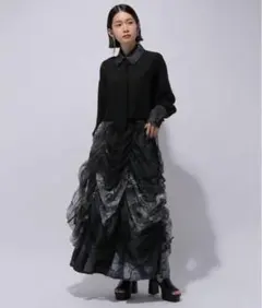 美品【CHiNPAN×HARE】ギャザースカート　トップス 2点セット　ハレのサムネイル