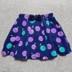 KP❤チェリー柄のコーデュロイスカパン　120