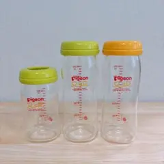pigeon 母乳実感 ガラス哺乳瓶 240ml 160ml 3本セット