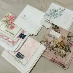 ラルフローレン　ヴィンテージ　ハンカチ　クレージュ　ニナリッチ　刺繍ハンカチ