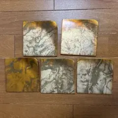 金沢作田　隅折銘々皿5枚セット