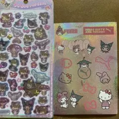 うるちゅるPOPSEALサンリオ　日焼け正規品&PUMA✖️サンリオ　ステッカー