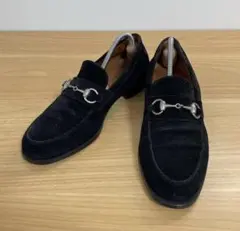 グッチ　ホースビットローファー　スエード　ブラック　110 1362 8D