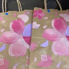 スターバックス桜紙袋ショップ袋2023