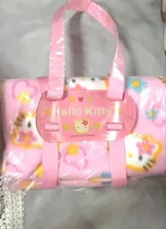 【激レア】ハローキティ／ひざ掛け・ハーフケット毛布　1998年