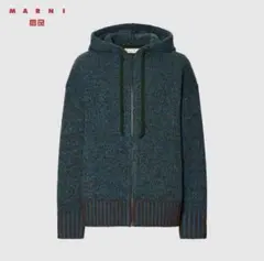 MARNI✕UNIQLO ミックスカラー　オーバーサイズ　フルジップパーカ