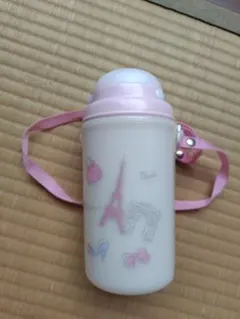 mikihouse パリ柄 ストロー水筒 ピンクのサムネイル