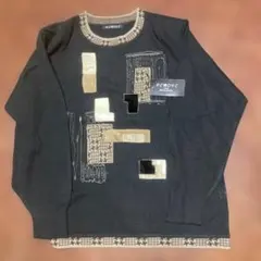 新品　REMOVE モダンアート柄デザインセーター LL