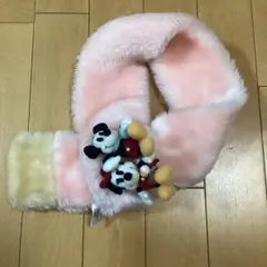 美品 希少 ディズニーランド マフラー ミニミニ ミッキー ミニー