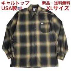 XLキャルトップブラウンオンブレーチェック長袖シャツCALTOPサイズカラー有
