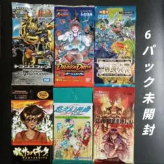レトロ　トレーディングカード　色々　未開封　6パック