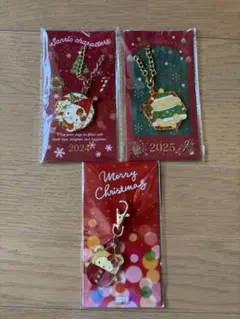 3個セット　サンリオ クリスマス ノベルティ　キーホルダ　チャームのサムネイル