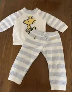 ジェラートピケ　るーむウェア　キッズ　スヌーピー　ウッドストック