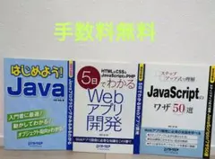 プログラミング学習本 3冊セット Java JavaScript Webアプリのサムネイル