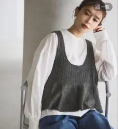 【新品】 studioCLIP 7ゲージ切り替えフレアベスト チャコール