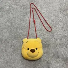 Disney ディズニー くまのプーさん 顔型ポシェット ショルダー パスケース