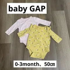 baby GAP長袖 ロンパース 2点セット ベビー服50㎝ 秋冬