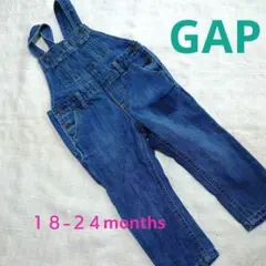 ９０サイズ　１８-２４months　GAP　サロペット　デニム　オーバーオール