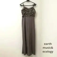 【美品】 サロペット オールインワン 裏地付き モカ Fサイズ