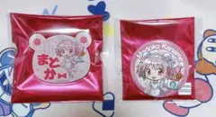 まどマギ　鹿目まどか ロールアイス コラボおなまえバッジ 缶バッジ
