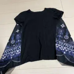 sacai】ペイズリー柄 バックプリーツ Tシャツ⭐︎サイズ2⭐︎古着