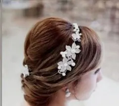 花モチーフ ウェディングヘッドドレス