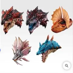 モンスターハンターワイルズ 1番くじ C賞 ヘッドマグネット コンプ 5種