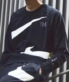 NIKE ナイキ　トレーナー　SWOOSH 裏起毛　綿混　S