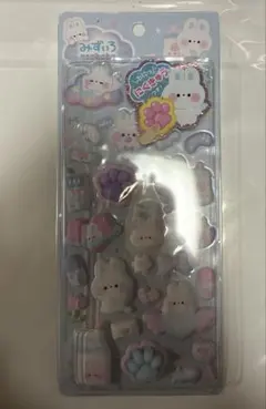 肉球シール みずいろ うさベビー ゆめかわ もっちもちシール クーリア 正規品