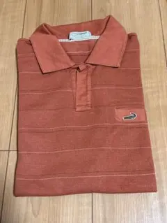 クロコダイル　ポロシャツ Mサイズ オレンジ