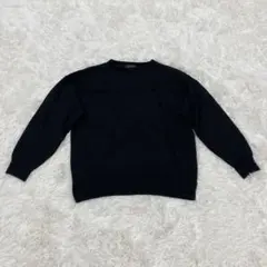 【Reflect リフレクト】セーター(9)ブラック/長袖/ウール/日本製