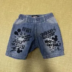 BABYDOLL ミッキーマウス デニムショートパンツ 80