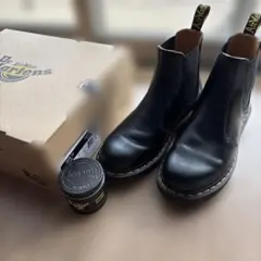 Dr. Martens ブラック サイドゴアブーツ24㌢