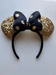 ディズニー カチューシャ ゴールド　ミニー