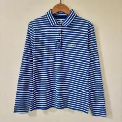 mont-bell モンベル　ポロシャツ　ボーダー　ロングスリーブ　M