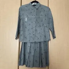 再お値下げ　極美品　ペイトンプレイス90'八分袖位ブラウスひざ丈プリーツスカート