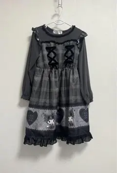 マジョリカ 真夜中のメロクロ クロミワンピース　120cm