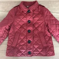 BURBERRY キッズ　キルティング　コート　赤　エンジ　100cm 3T