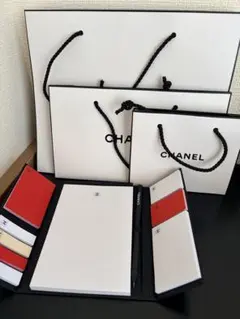 CHANEL LA COLLECTION メモ帳セット＆紙袋大中小3枚付き