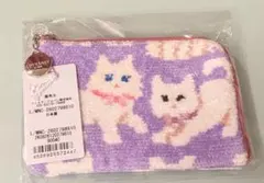 FEILER モフモフネコチャン L字ポーチ WEB限定 パープル