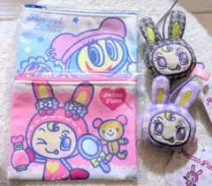 ナルミヤキャラクターズ　メゾピアノ　フラットポーチ　ベリエちゃん　マスコット