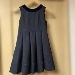 入学式セット　黒いノースリーブワンピース