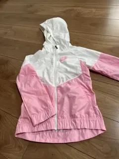 Nike フード付きジャケット XS ホワイト/ピンク