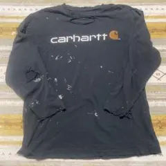 carhartt 古着　ダメージ　ロンT
