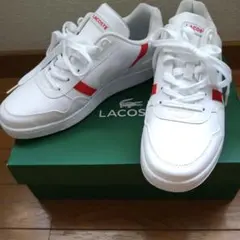LACOSTE スニーカー ホワイト レッドのサムネイル