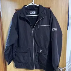 FILA ブラック ナイロンジャケット